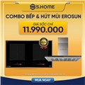 Combo Bếp & Hút mùi Eurosun giá sốc chỉ 11990k